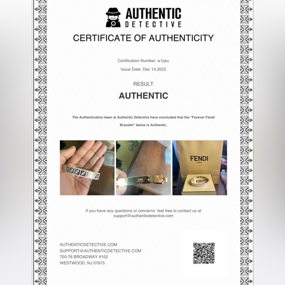 Authentic Fendi Forever bracelet Medium - Picture 8 of 8